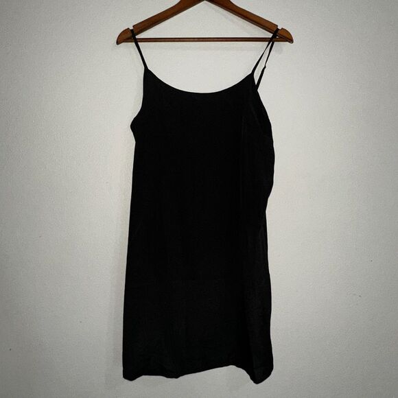 NWT Loft Womens Dress M Smocked Neck Tiered Swing Pumice Metallic $70 - Picture 13 of 16